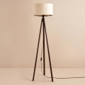 Lampadaire AYD 1xE27/40W/230V marron/beige