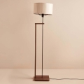 Lampadaire AYD 1xE27/40W/230V marron/beige