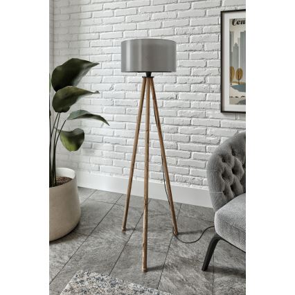 Lampadaire AYD 1xE27/40W/230V noir/marron