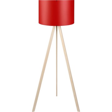 Lampadaire AYD 1xE27/40W/230V rouge/beige