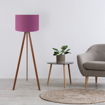 Lampadaire AYD 1xE27/40W/230V violet/marron