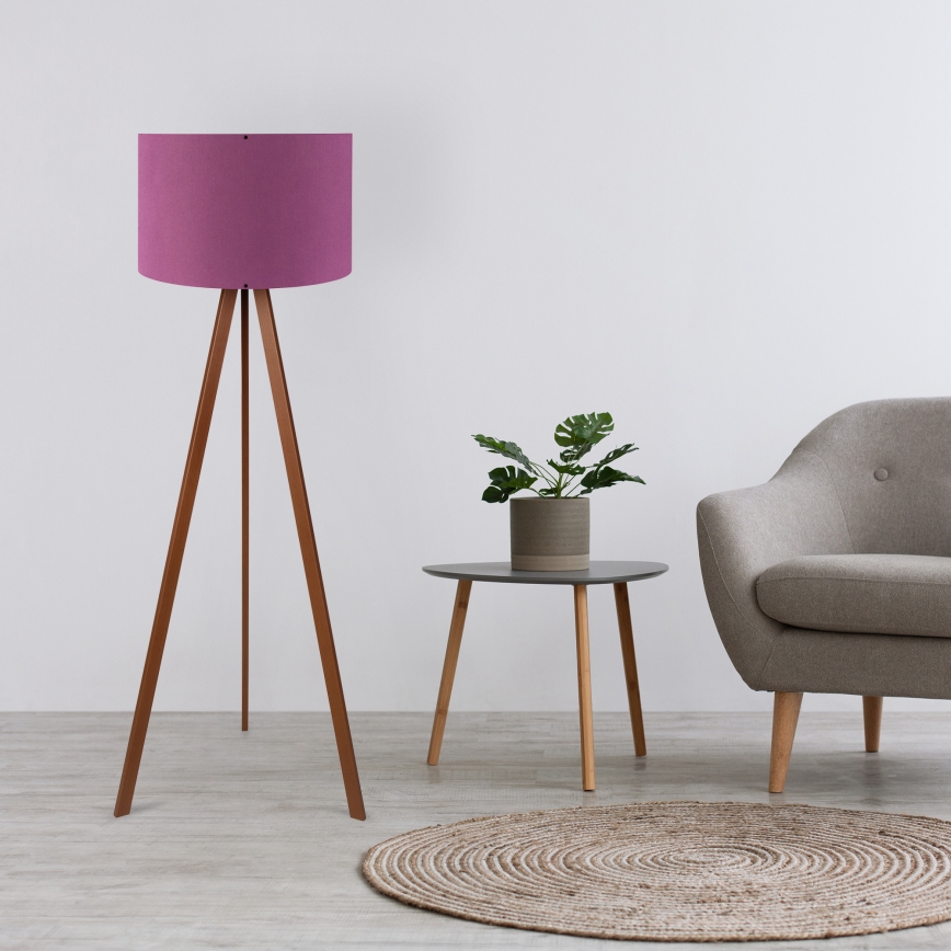 Lampadaire AYD 1xE27/40W/230V violet/marron