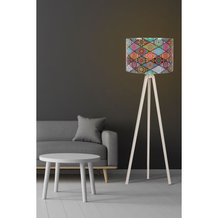 Lampadaire AYD 1xE27/60W/230V multicolore/beige