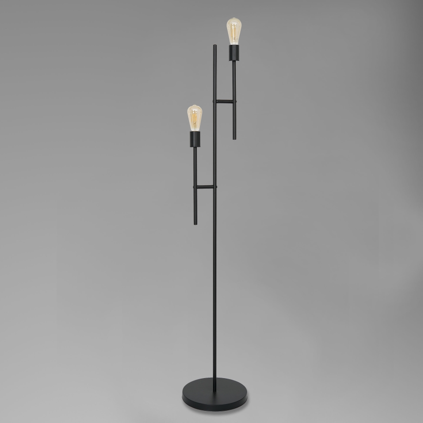 Lampadaire CARTAGO 2xE27/60W/230V noir