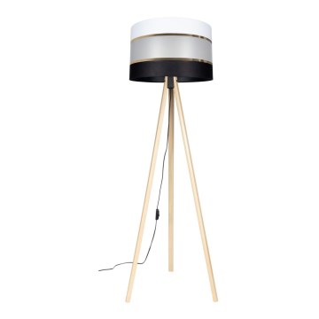 Lampadaire CORAL 1xE27/60W/230V beige/noir/blanc/doré