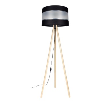 Lampadaire CORAL 1xE27/60W/230V beige/noir/chrome mat