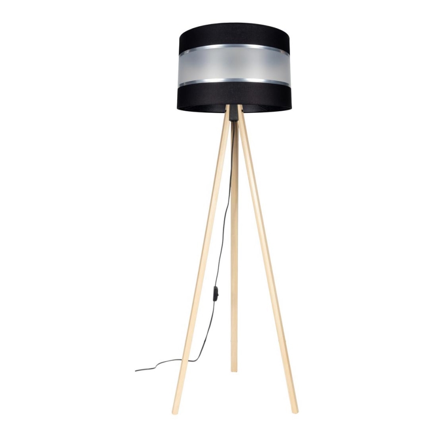 Lampadaire CORAL 1xE27/60W/230V beige/noir/chrome mat