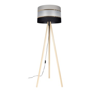 Lampadaire CORAL 1xE27/60W/230V beige/noir/gris/doré