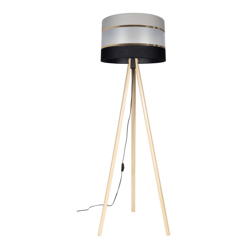 Lampadaire CORAL 1xE27/60W/230V beige/noir/gris/doré