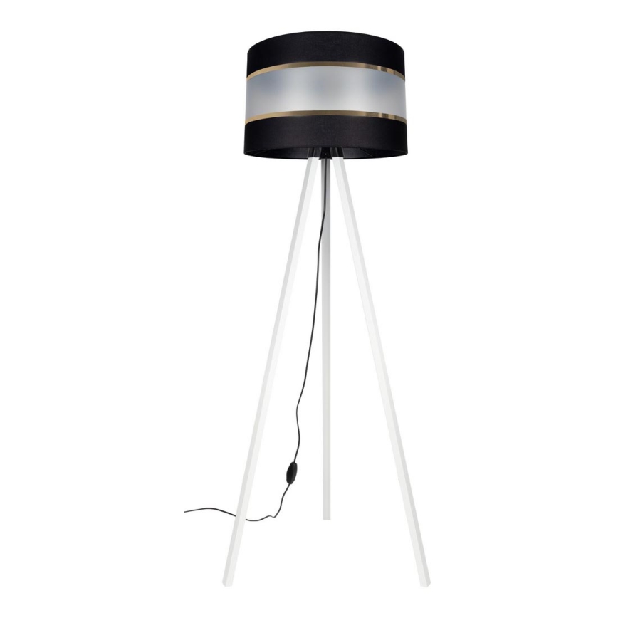 Lampadaire CORAL 1xE27/60W/230V blanc/noir/doré