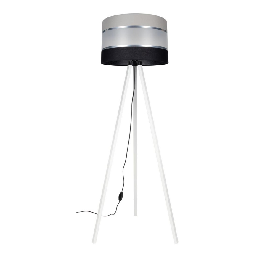 Lampadaire CORAL 1xE27/60W/230V blanc/noir/gris/chrome mat