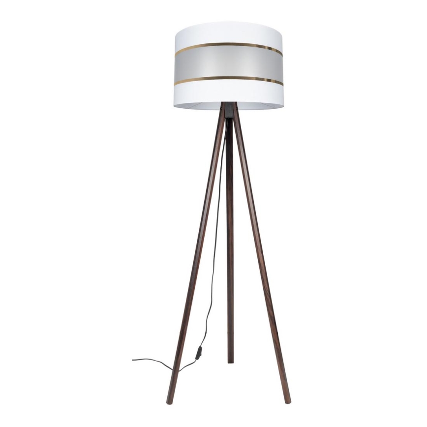 Lampadaire CORAL 1xE27/60W/230V marron/blanc/doré