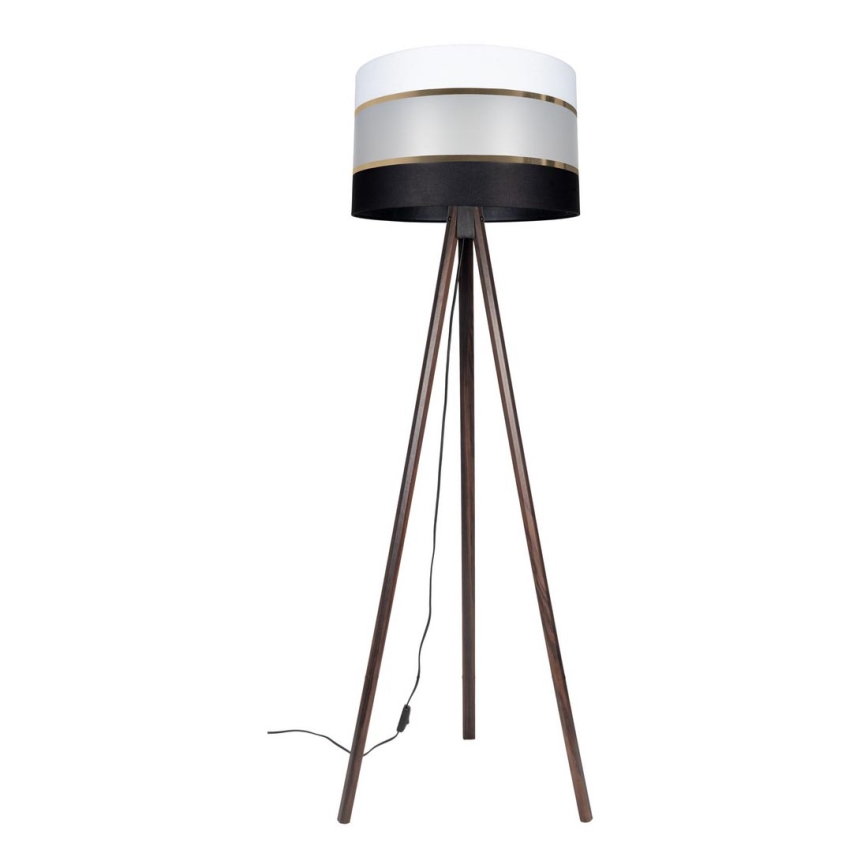 Lampadaire CORAL 1xE27/60W/230V marron/noir/blanc/doré