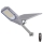 Lampadaire de rue LED dimmable avec capteur crépusculaire et panneau solaire LED/200W/20000 mAh 6500K IP65 gris