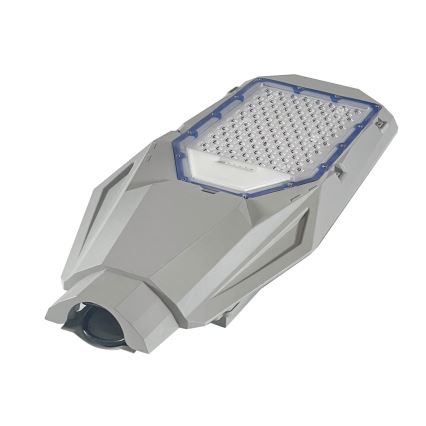 Lampadaire de rue LED dimmable avec capteur crépusculaire et panneau solaire LED/200W/20000 mAh 6500K IP65 gris