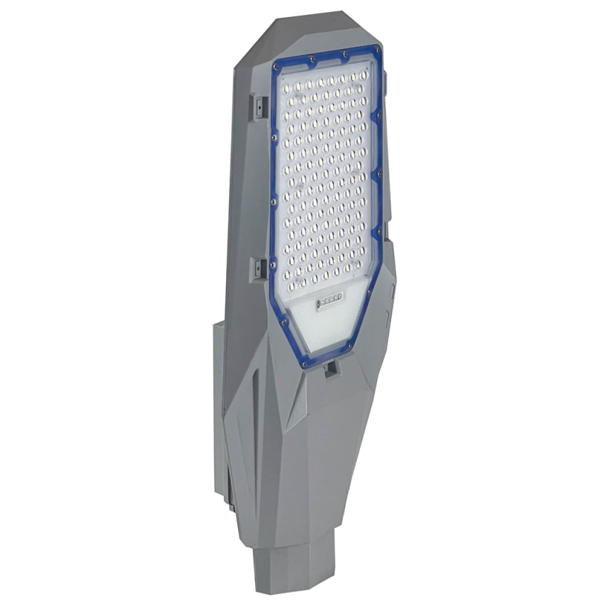 Lampadaire de rue LED dimmable avec capteur crépusculaire et panneau solaire LED/200W/20000 mAh 6500K IP65 gris