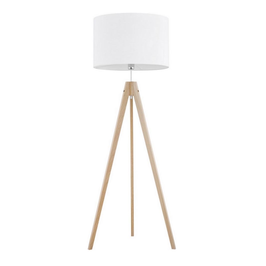 Lampadaire DOVE 1xE27/60W/230V blanc/bois