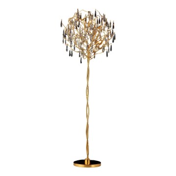 Lampadaire en cristal 5xG9/40W/230V doré