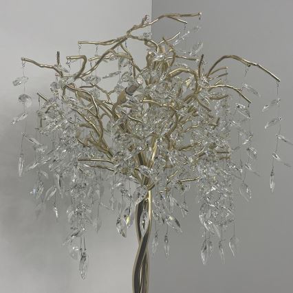 Lampadaire en cristal 5xG9/40W/230V doré