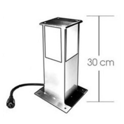 Lampadaire extérieur EASY CONNECT 1xE27/40W/230V IP44 acier inoxydable