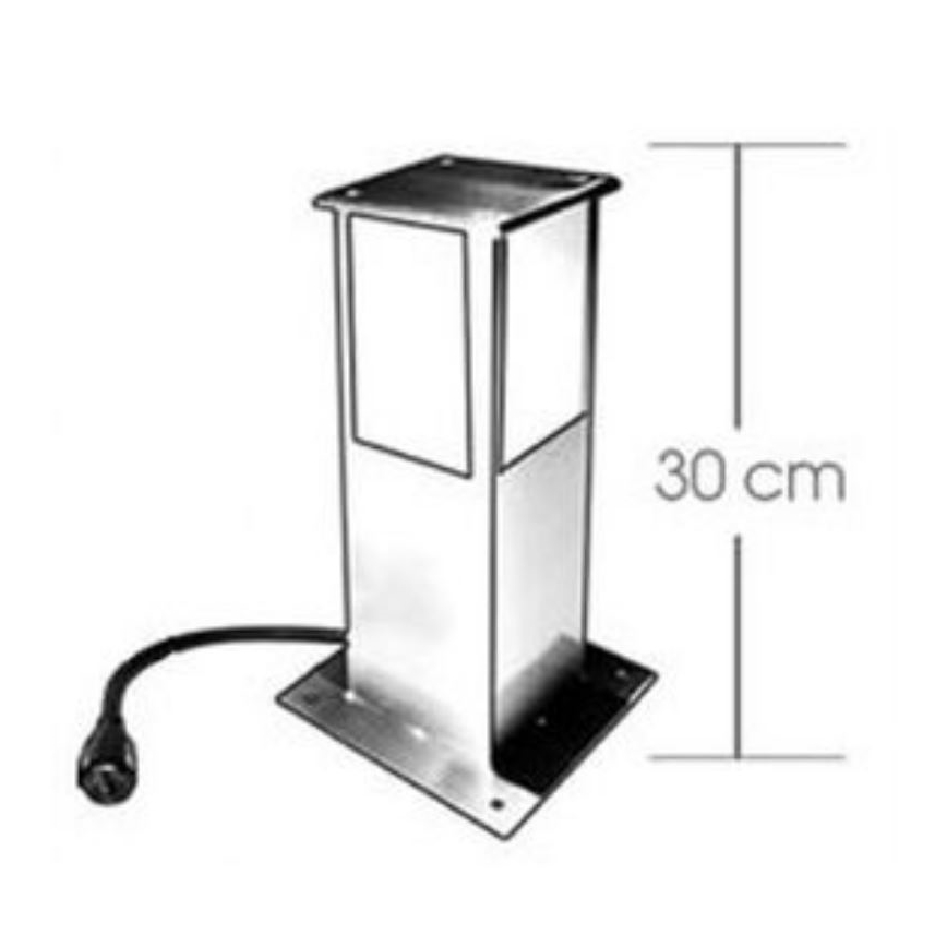 Lampadaire extérieur EASY CONNECT 1xE27/40W/230V IP44 acier inoxydable