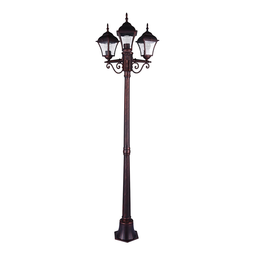 Lampadaire extérieur PARIS 2 3xE27/20W/230V