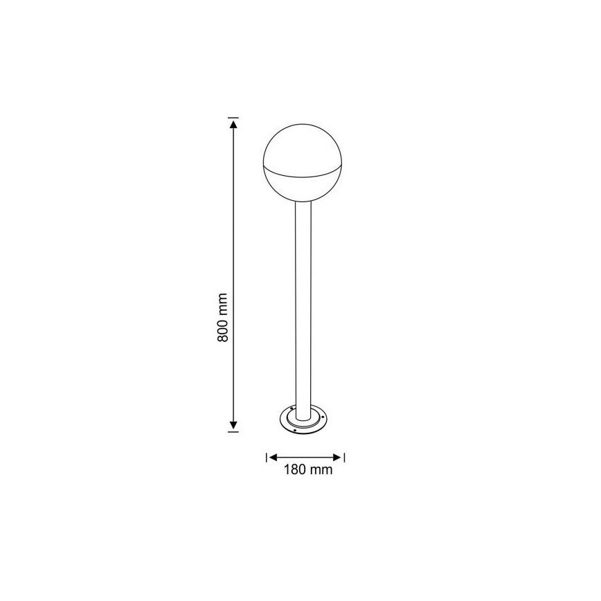 Lampadaire extérieur ULSA 1xE27/12W/230V IP44 80 cm