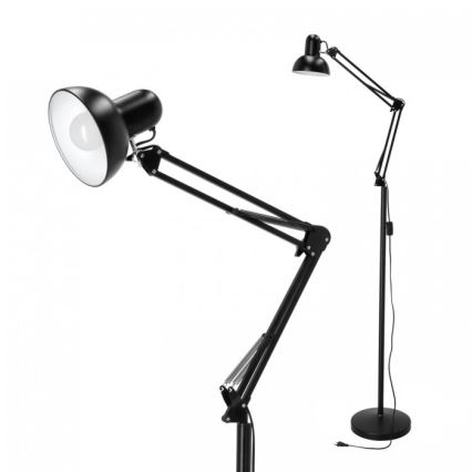 Lampadaire flexible AURIQ 1xE27/60W/230V 184 cm noir