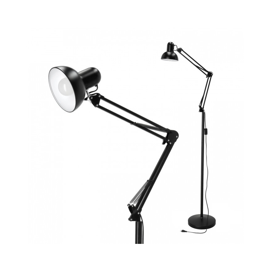 Lampadaire flexible AURIQ 1xE27/60W/230V 184 cm noir