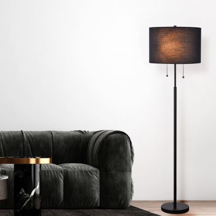 Lampadaire FOGO 2xE27/15W/230V noir