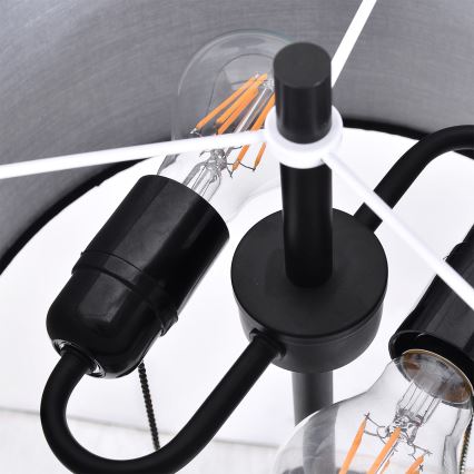 Lampadaire FOGO 2xE27/15W/230V noir