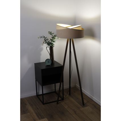 Lampadaire GALAXY 1xE27/60W/230V beige/marron