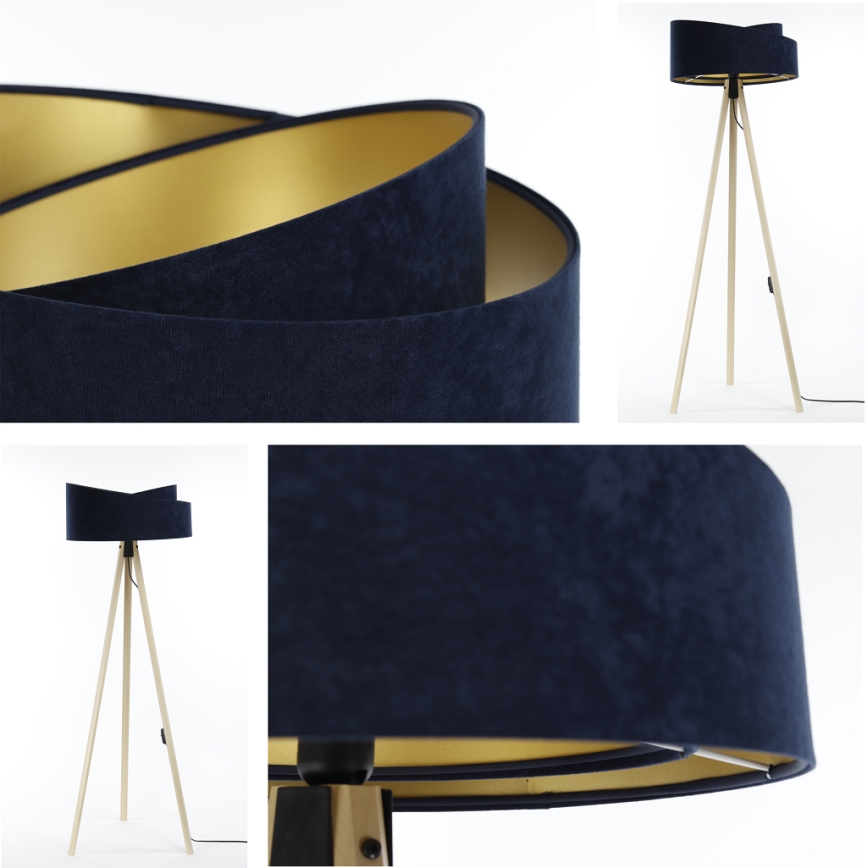 Lampadaire GALAXY 1xE27/60W/230V bleu/beige