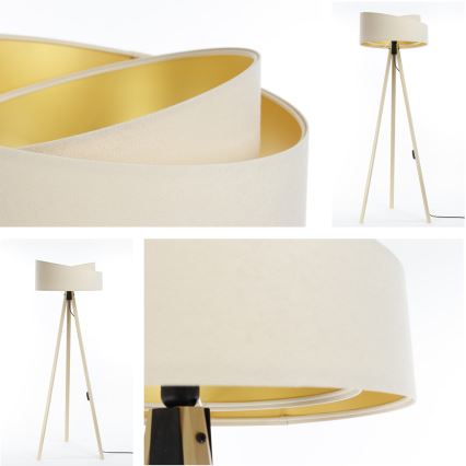 Lampadaire GALAXY 1xE27/60W/230V crème/beige