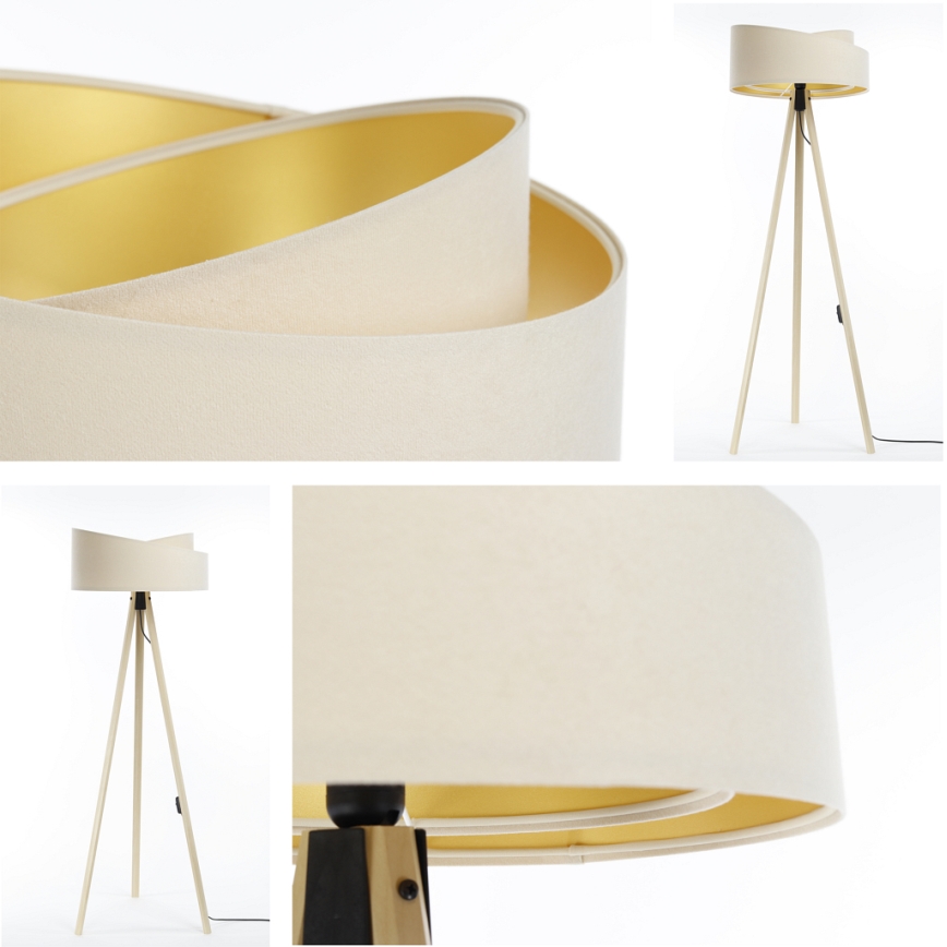 Lampadaire GALAXY 1xE27/60W/230V crème/beige