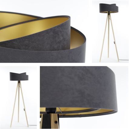 Lampadaire GALAXY 1xE27/60W/230V gris/beige