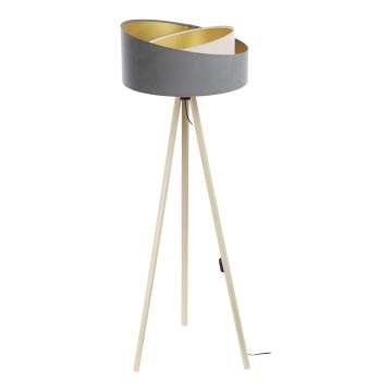 Lampadaire GALAXY 1xE27/60W/230V gris/beige