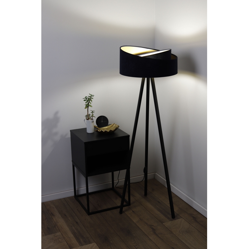 Lampadaire GALAXY 1xE27/60W/230V noir/wenge