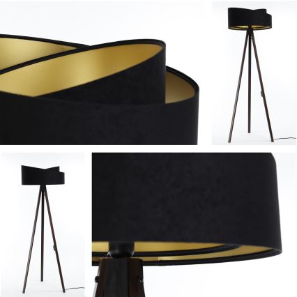 Lampadaire GALAXY 1xE27/60W/230V noir/wenge