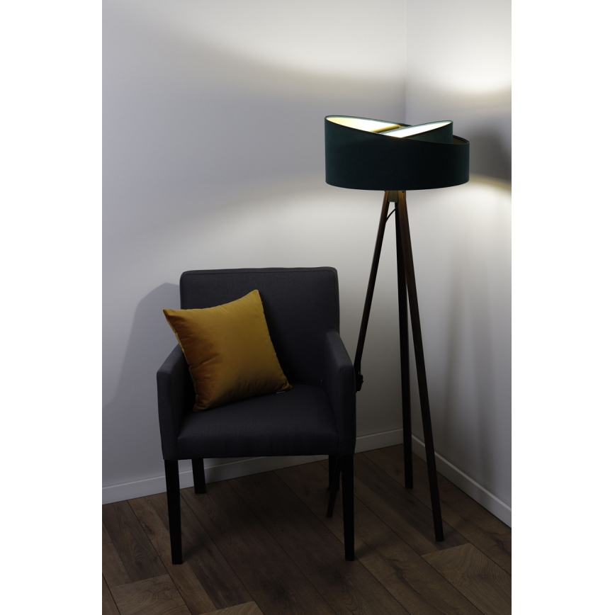 Lampadaire GALAXY 1xE27/60W/230V vert/wengé