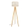 Lampadaire HELEN 1xE27/15W/230V crème/doré/chêne