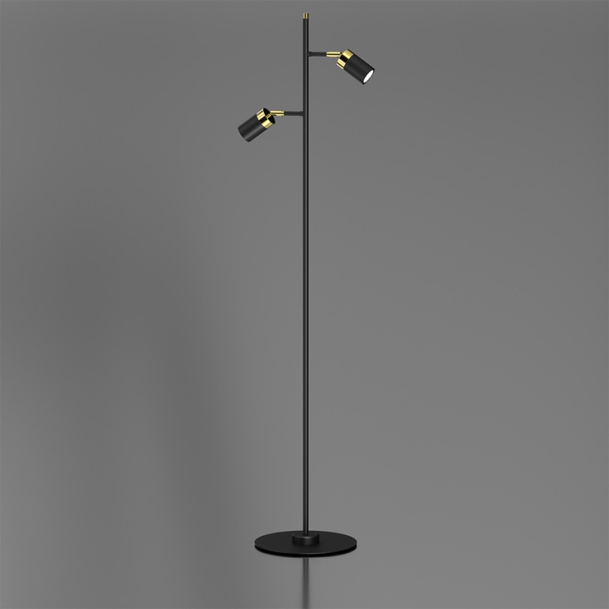 Lampadaire JOKER 2xGU10/25W/230V noir/doré
