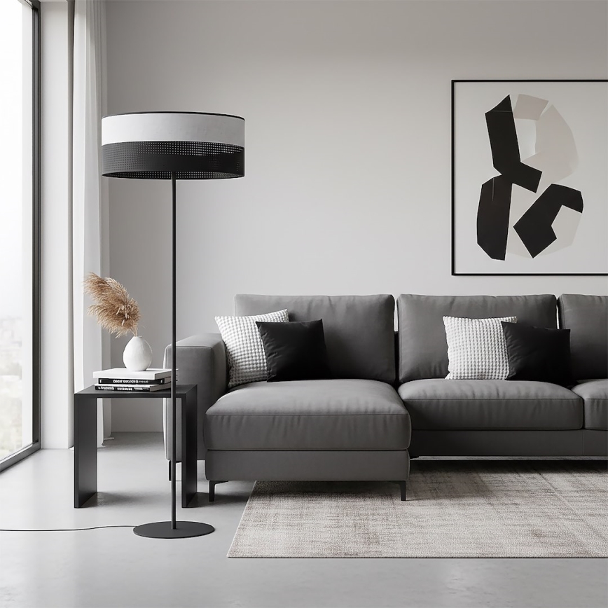 Lampadaire KARBON 1xE27/15W/230V noir/gris