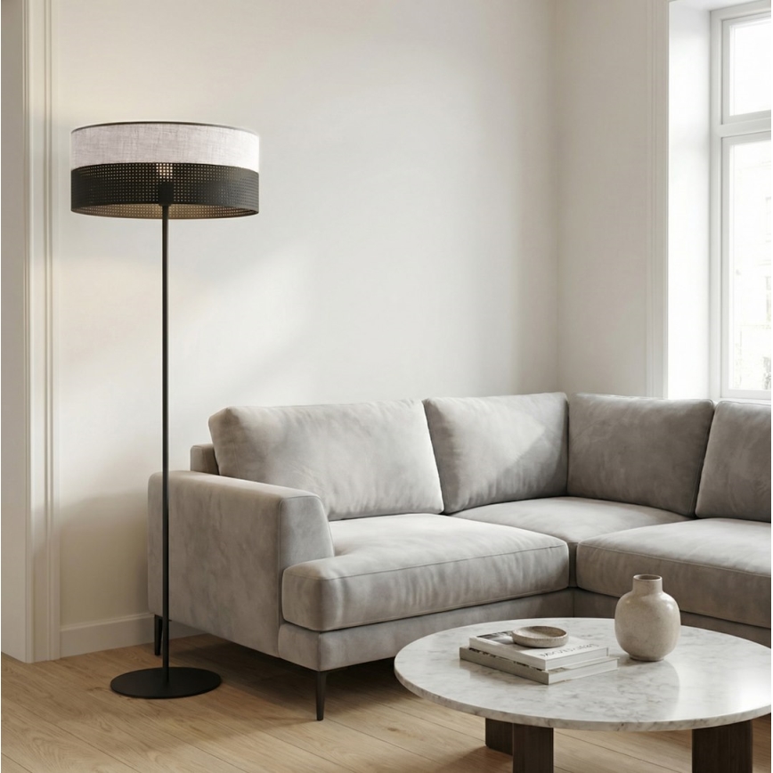 Lampadaire KARBON 1xE27/15W/230V noir/gris