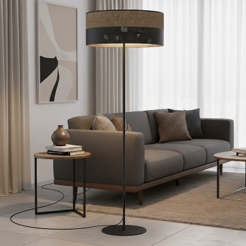 Lampadaire KARBON 1xE27/15W/230V noir/marron