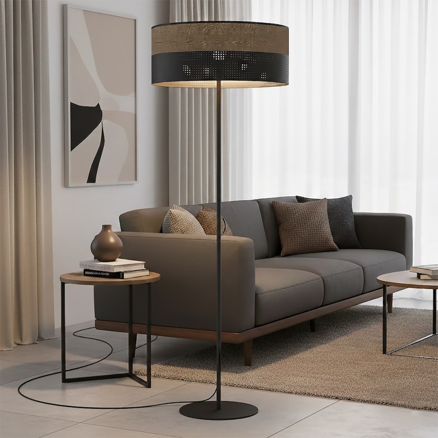 Lampadaire KARBON 1xE27/15W/230V noir/marron