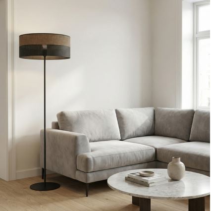 Lampadaire KARBON 1xE27/15W/230V noir/marron