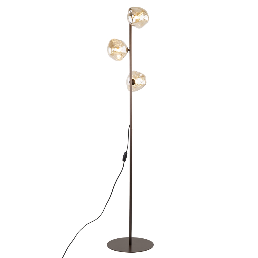Lampadaire LAVA 3xG9/8W/230V bronze/beige fumé