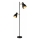 Lampadaire LED 2x E27, 7 W, 230 V, 2700 K, noir