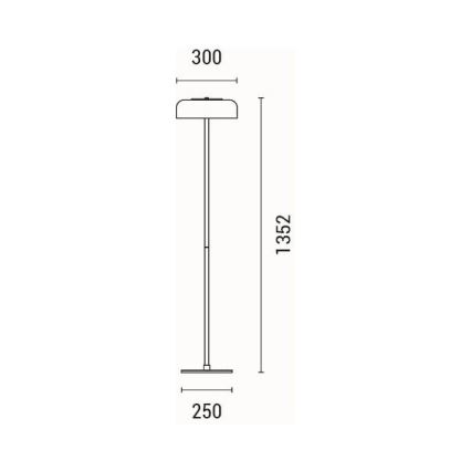 Lampadaire LED/8W/230V 3000K